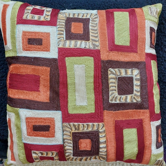 Pier 1 Other - Pier 1 embroidered pillow and cover. Zipper back. Size 18x18. Great condition!